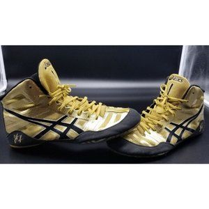 Asics JB Elite V2.0 Wrestling Shoes Mens Size 12 Gold Jordan Burroughs